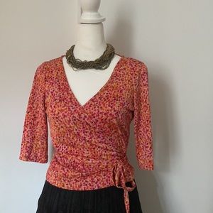 🩷Diane Von Furstenberg classic cache-cœur top